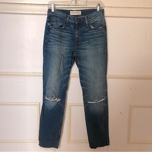 Brand new Abercrombie and Fitch distressed denim jeans